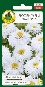 Nasiona PNOS - nasiona kwiatów - Złocień wielki Crazy Daisy