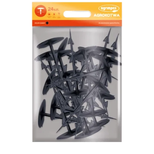 Agrokotwa do włókniny, mocowanie do agrowłókniny, 24 szt