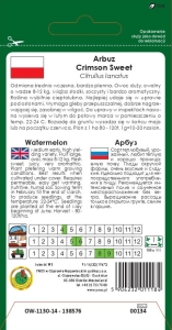 Arbuz Crimson Sweet opakowanie