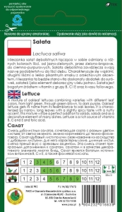Mieszanka odmian-sałata dębolistna opakowanie 1,2g