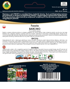 Fasola szparagowa karłowa zielona Barcino opakowanie 100 nasion