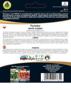 Pomidor gruntowy koktajlowy White Cherry opakowanie 0,1g