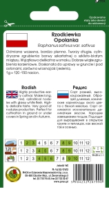 Nasiona warzyw - Rzodkiewka Opolanka Oża 100g