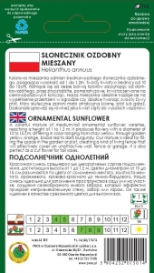 Słonecznik ozdobny niski opakowanie 500g