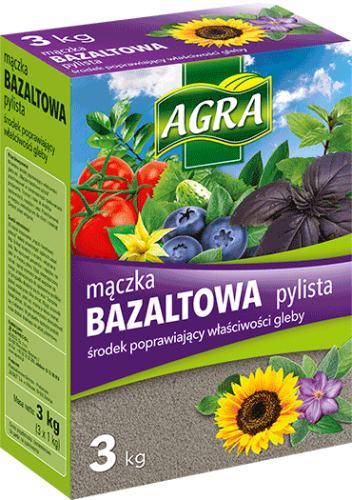 Mączka bazaltowa – naturalny ulepszacz gleby 3kg