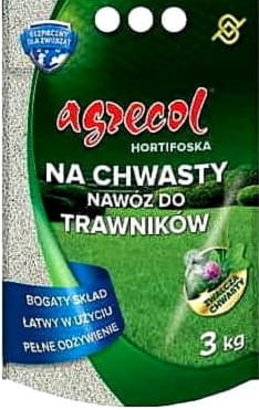 Agrecol hortifoska nawoz do trawników zachwaszczonych 3kg