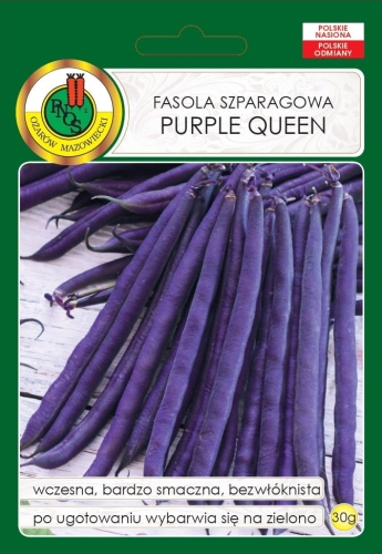 Nasiona fasol - Fasola szparagowa Purple Queen 30g
