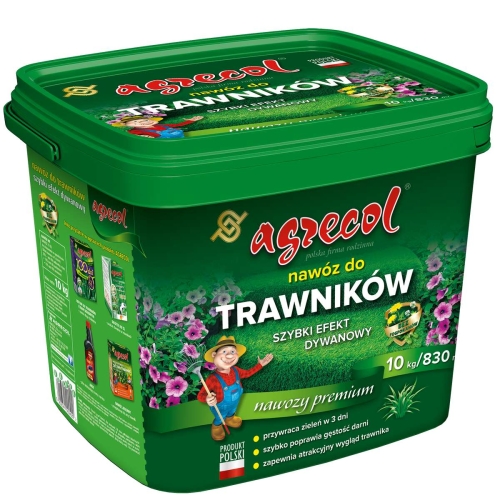 Nawóz do traw szybki efekt dywanowy Agrecol 10kg_ nawóz do trawnika