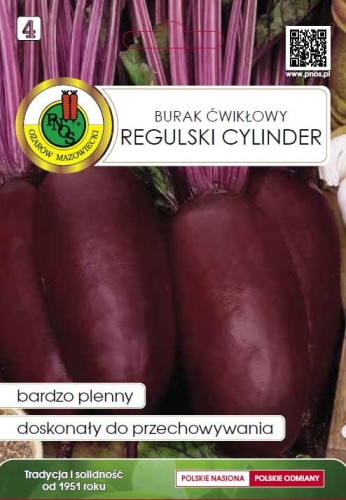 Burak ćwikłowy Regulski Cylinder 25g nasiona warzyw