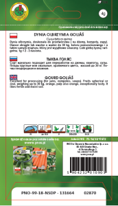 Dynia olbrzymia Golias opakowanie 4g.