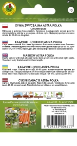 Dynia zwyczajna cukinia Astra Polka opakowanie 2g.