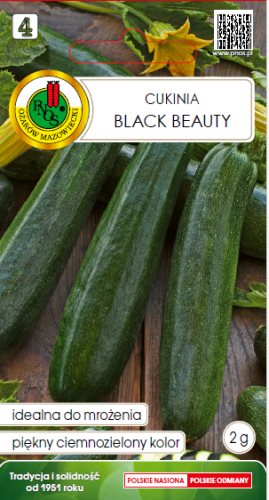 Dynia zwyczajna cukinia Black Beauty 2g. nasiona warzyw