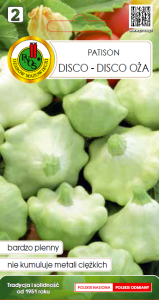 Dynia zwyczajna patison Disco-Disco OŻA 2g nasiona warzyw