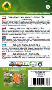 Dynia zwyczajna patison Disco-Disco OŻA opakowanie 2g