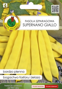 Fasola szparag. żółta karłowa Supernano Giallo 40g nasiona warzyw