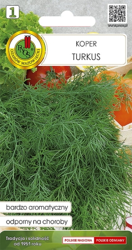 Koper ogrodowy Turkus 7,5g nasiona warzyw