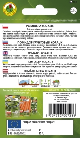 Pomidor gruntowy koktajlowy Koralik opakowanie 0,5g