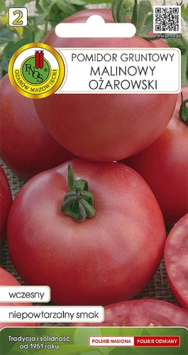 Nasiona PNOS - Pomidor gruntowy Malinowy Ożarowski 0,75g