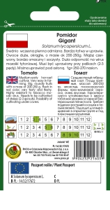 Pomidor gruntowy Gigant opakowanie 10g nasion