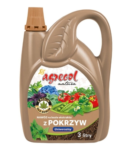Nawóz uniwersalny na bazie pokrzywy Agrecol opakowanie 3l
