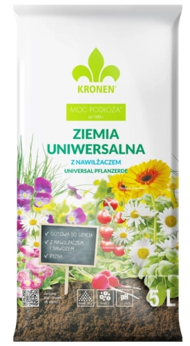 Ziemia uniwersalna z nawilżaczem Kronen 5l