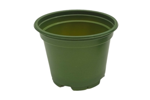 Doniczki plastikowe okrągłe 9cm zielone 20szt.