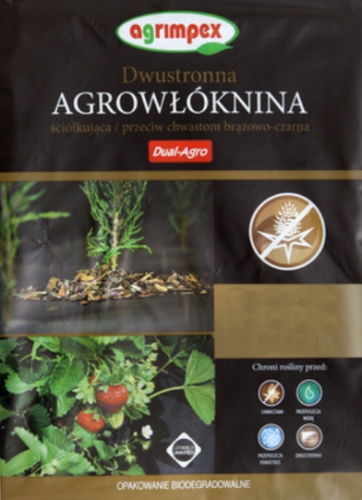 Agrowółknina ściółkująca przeciw chwastom 1,6m x 5m Dual Agro