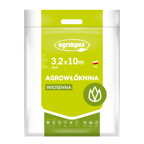 Agrowłóknina osłaniająca wiosenna 17g/m2 3,2m x 10m biała