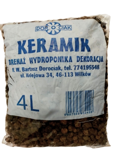 Keramzyt ogrodowy, dekoracyjny, drenaż Keramik 4l