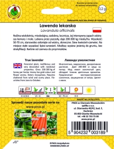 Lawenda lekarska nasiona miododajne